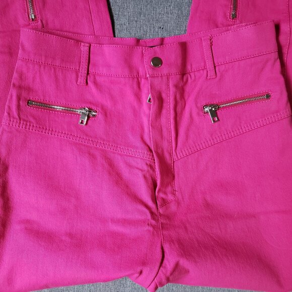 Zara Denim - BNWoT ZARA WOMAN flirty hot pink zipper jeans (L)